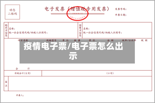 疫情电子票/电子票怎么出示