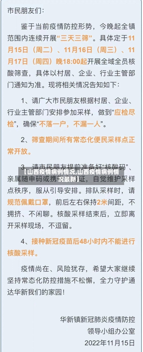 【山西疫情病例情况,山西疫情病例情况最新】