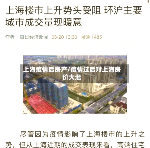 上海疫情后房产/疫情过后对上海房价大涨