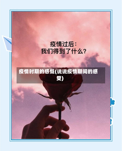 疫情时期的感慨(说说疫情期间的感受)