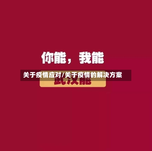 关于疫情应对/关于疫情的解决方案